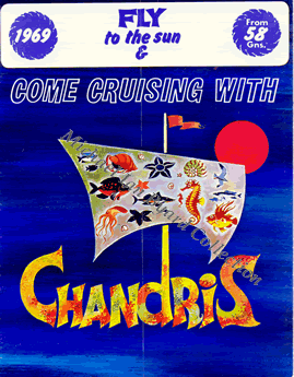 Chandris Mediterranean Cruise Brochure 1969